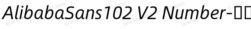 AlibabaSans102 V2 Number字体转换
